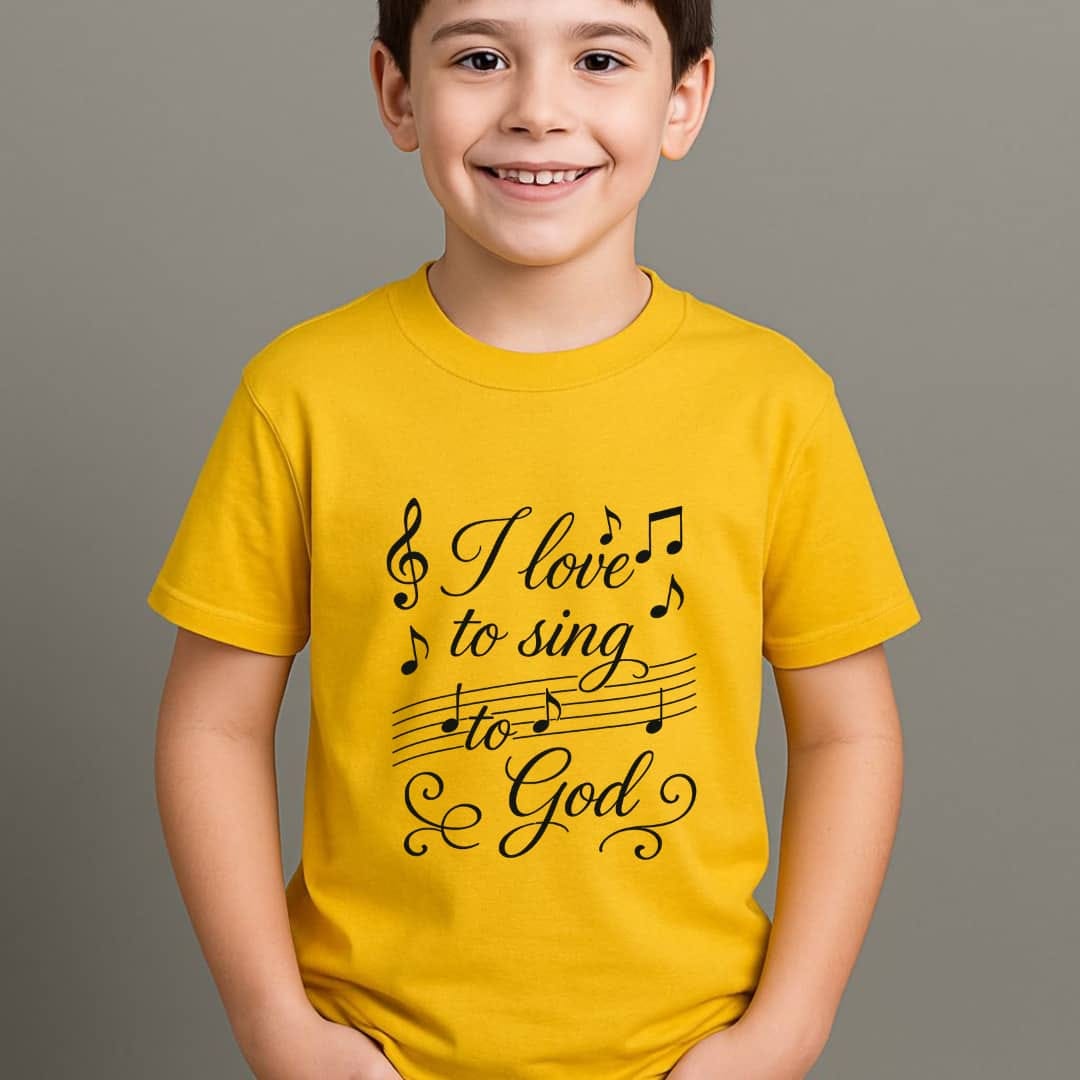 I Love To Sing To GOD T-Shirt (Kids)