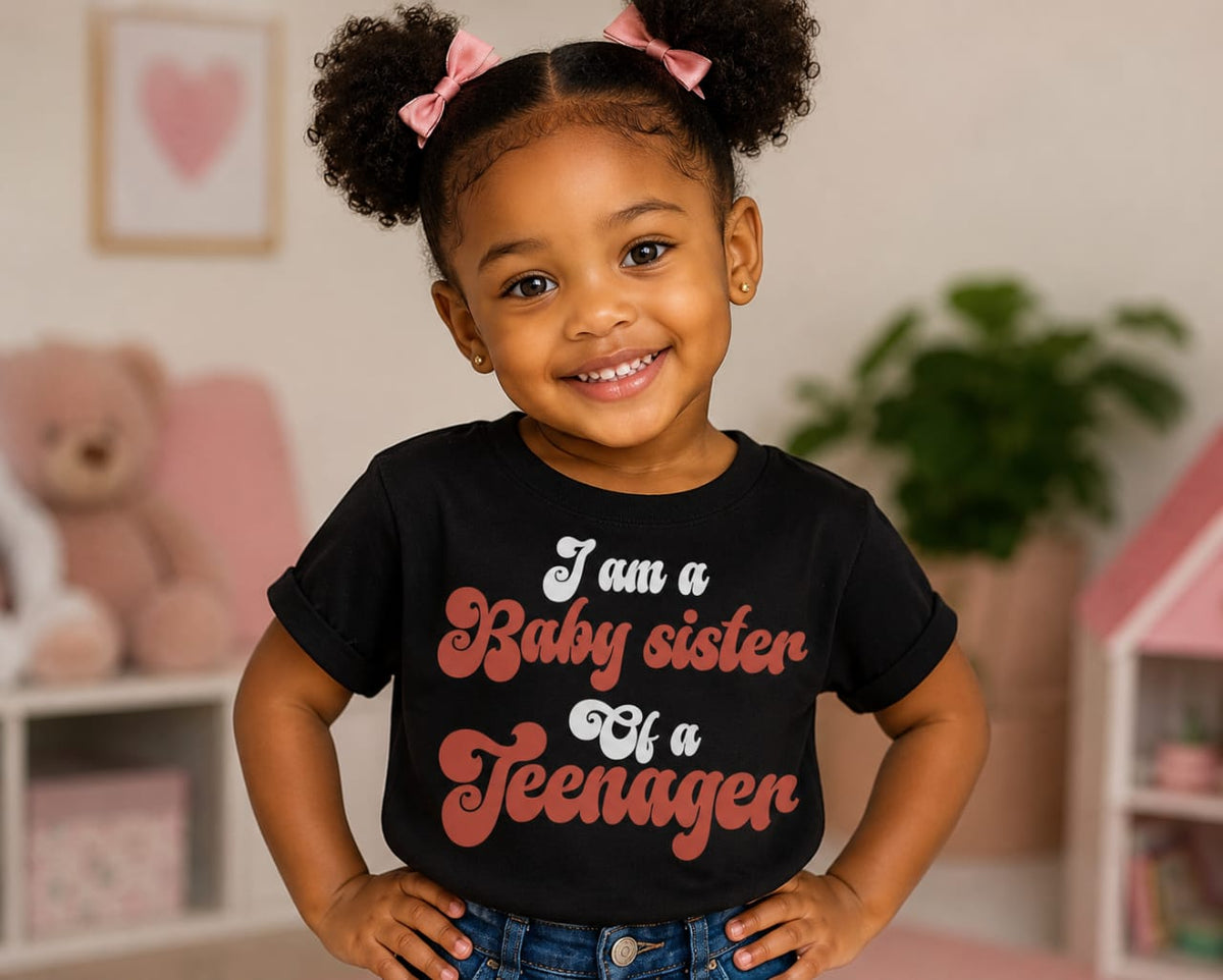 I am a Baby Sister of a Teenager T-Shirt (Kids)